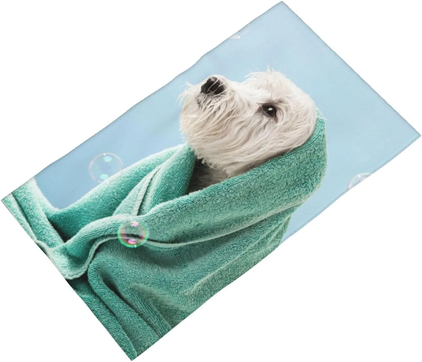 Мочалка для душа Pevtufa, 70x40 см, Hund in Handtuch Gewickelt — фото 2