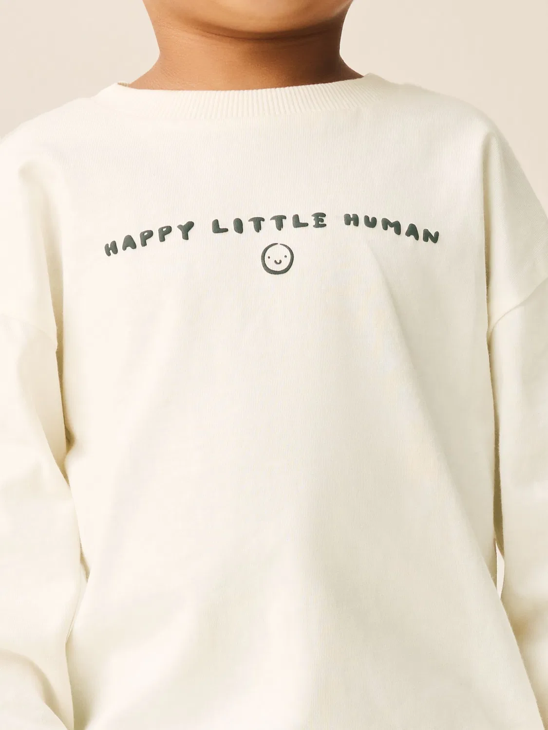 Футболка с принтом, Happy Little Human Next, белый — фото 4
