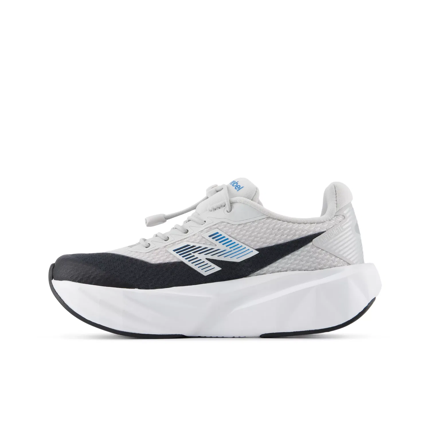 Детские кроссовки легкие с эластичными шнурками FuelCell Rebel Bungee Lace w/Toggle New Balance, Grey Matter With Black And Altitude — фото 3