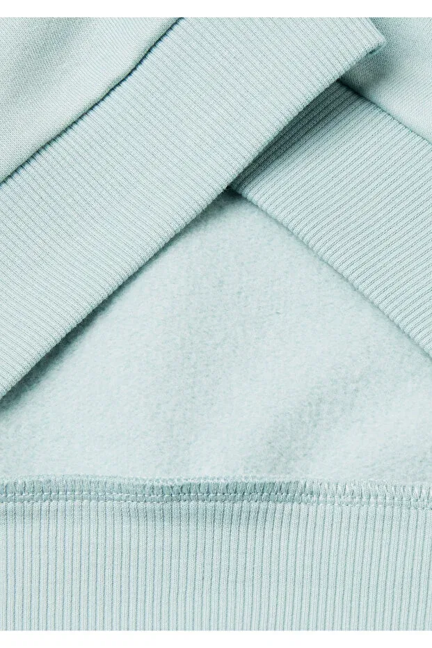 Детские свитшот для девочек с вышивкой пайетками United Colors Of Benetton, Water Green — фото 3