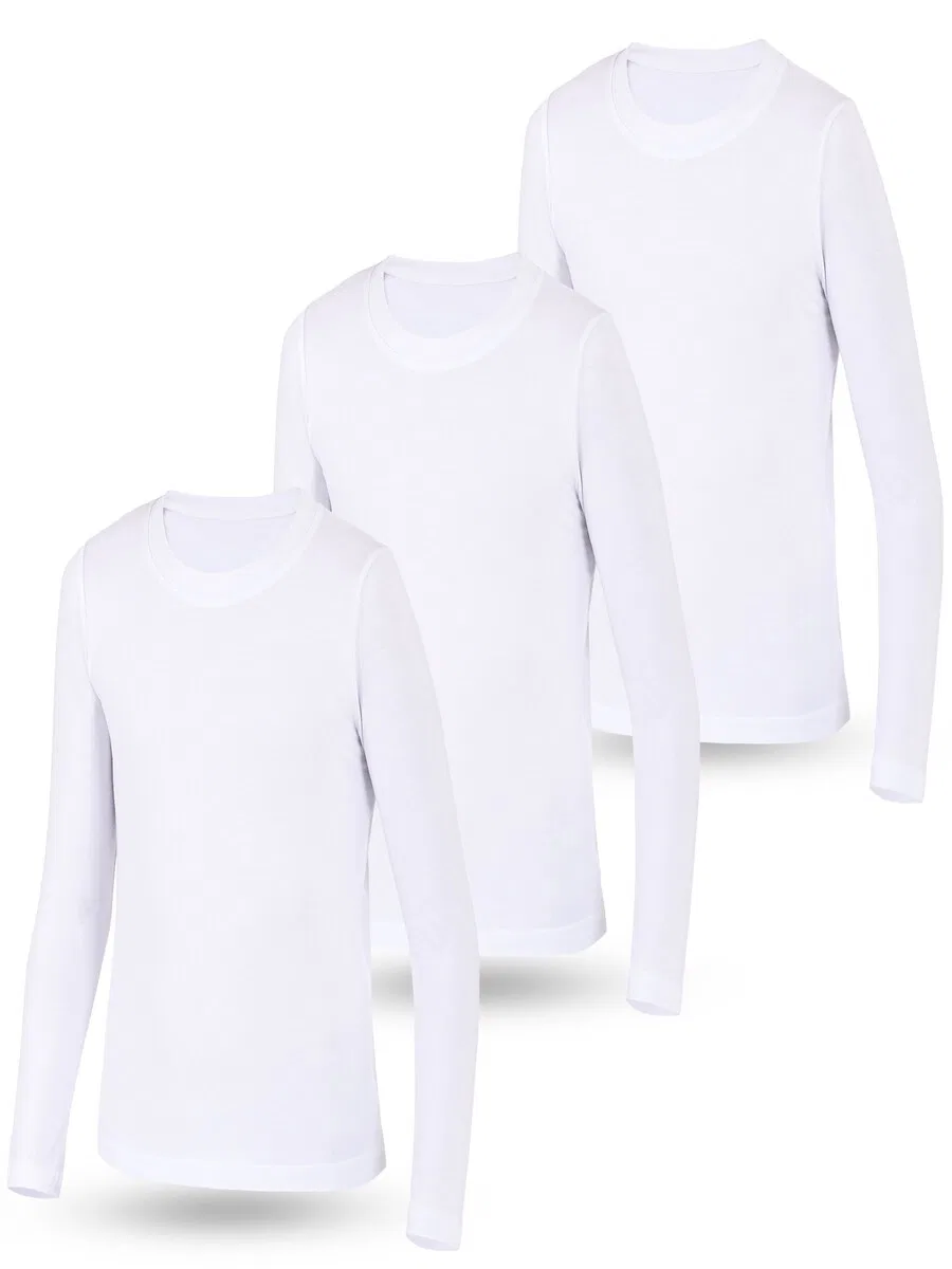 Майка LOREZA 'Jungen Madchen Langarmshirts' белого цвета