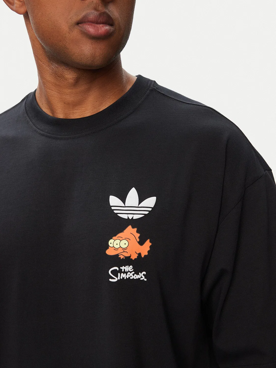 Мужская футболка оверсайз Blinky Graphic Adidas, черный — фото 4