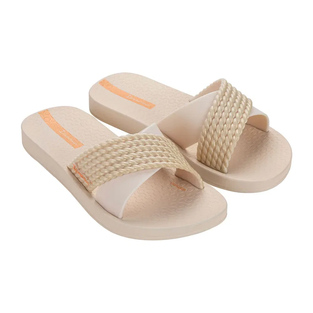 Детские сандалии-слайды с перекрестными ремешками Ipanema Street, Beige