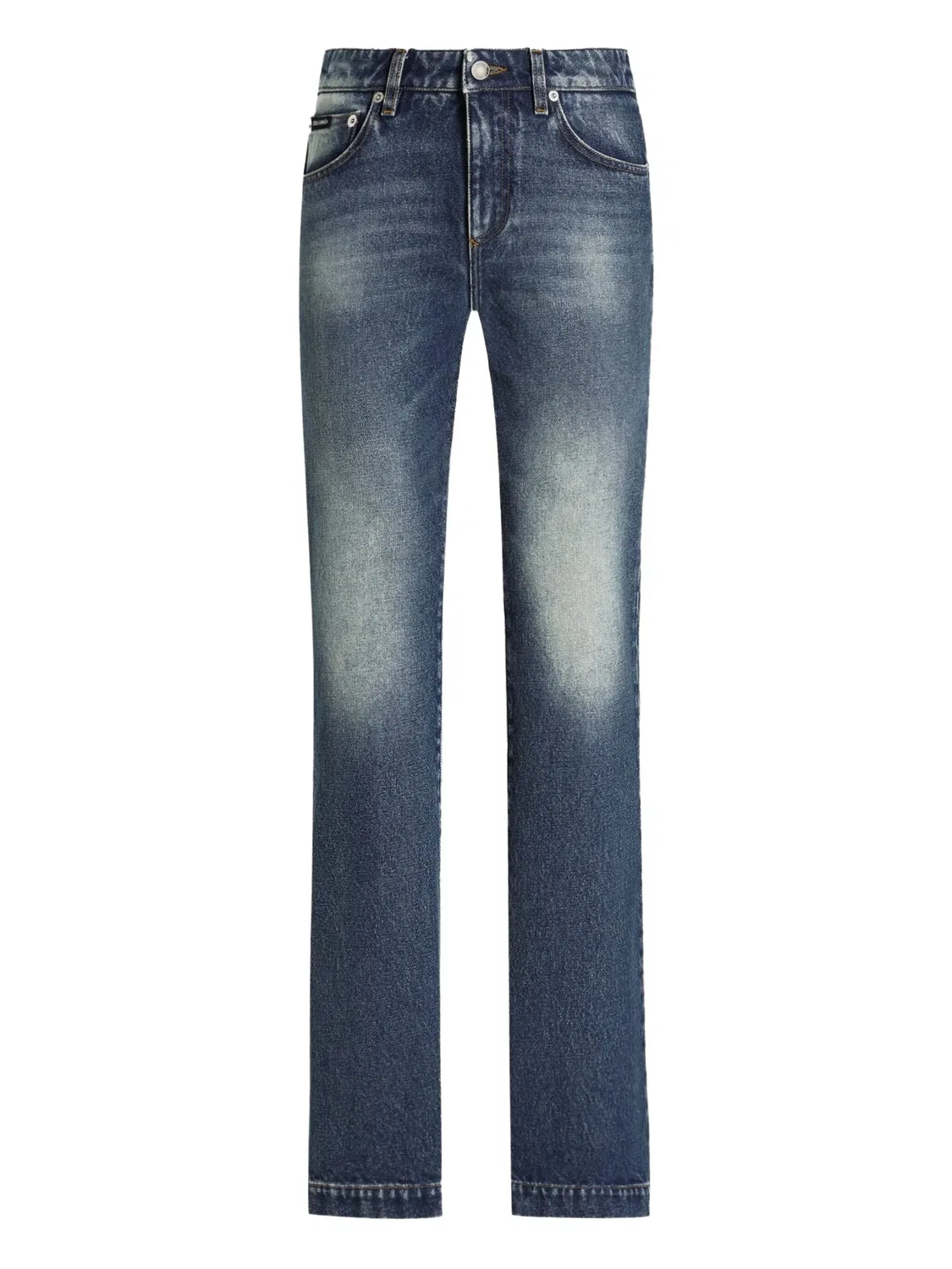 Джинсы с в washed blue Dolce & Gabbana, синий