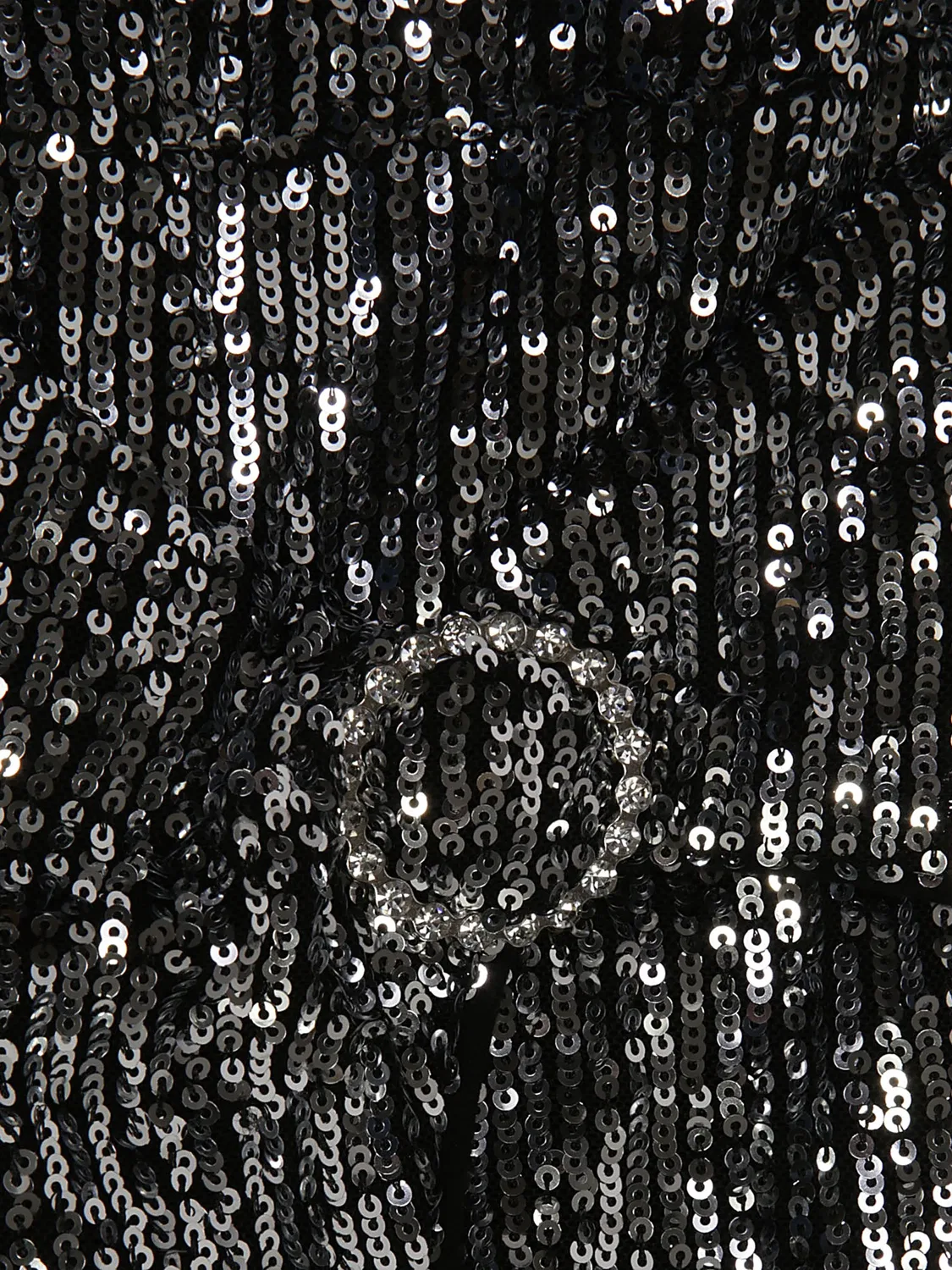 Платье с аппликацией из пайеток TWINSET, серый — фото 2