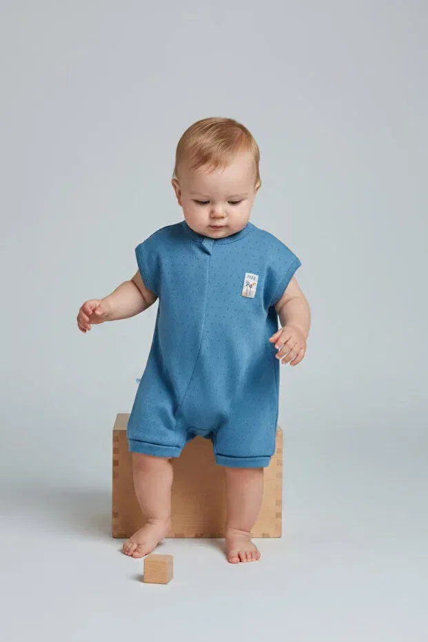 Детский комбинезон для мальчиков хлопковый Caramell, Blue
