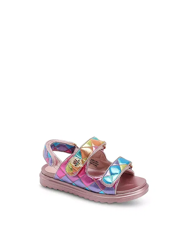 Детские сандалии для девочек с принтом Mini Orson Kurt Geiger London, Rainbow