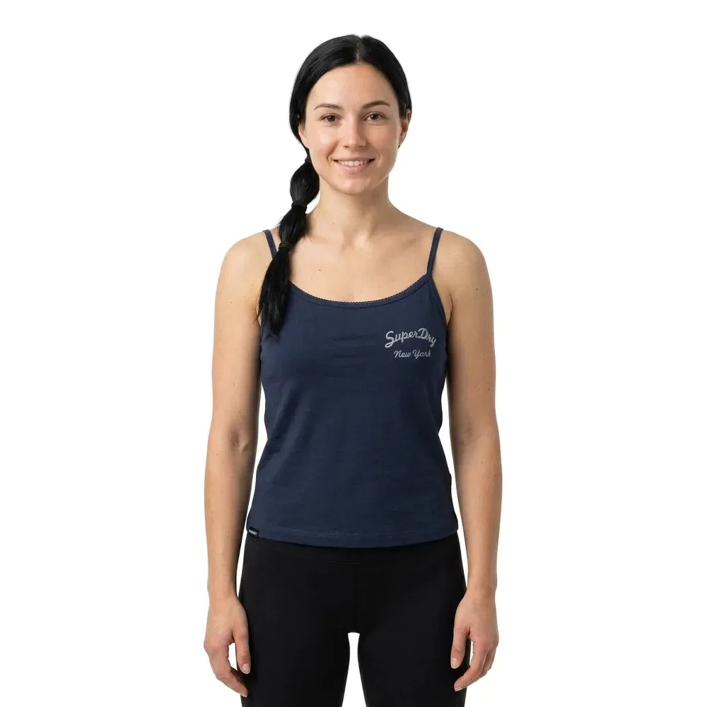 Топ без рукавов Athletic Essential Graphic Cami Superdry, синий — фото 3