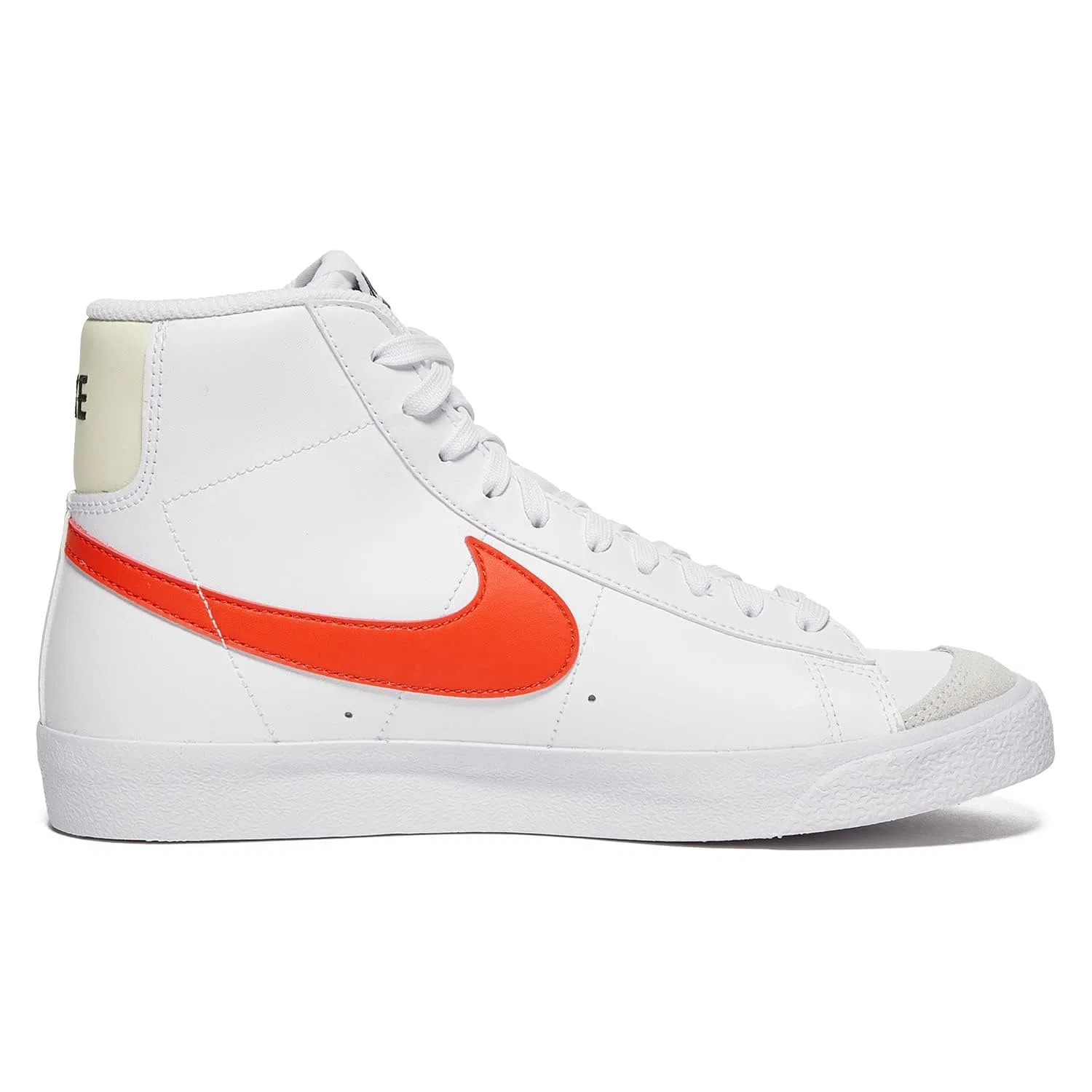 Детские кроссовки для мальчиков с принтом '77 Mid Blazer NIKE, White Red Hot Coconut Milk White — фото 2
