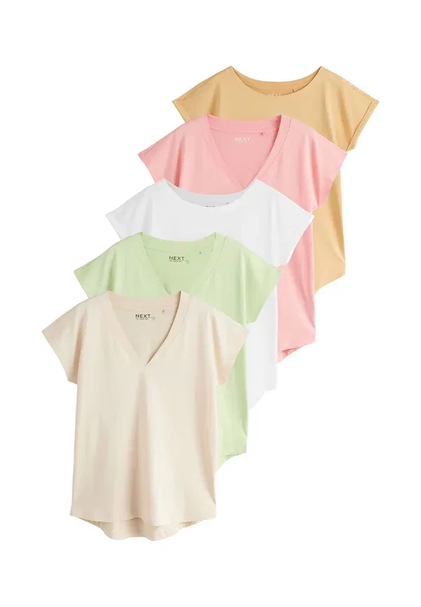 Футболки, комплект 5 шт, Basic T-shirt, Next, Mineral