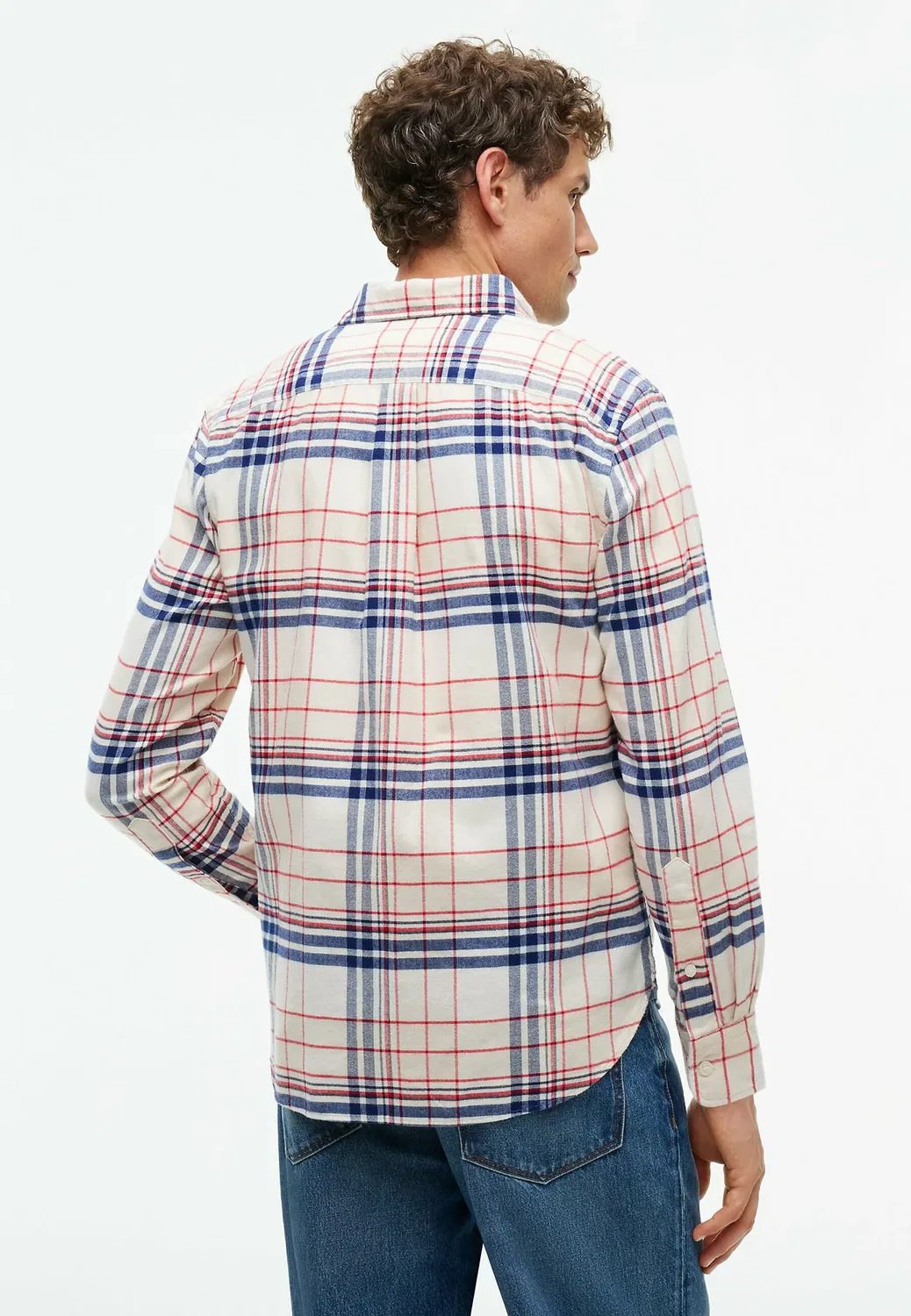 Рубашка Hero flannel tartn chck rf shirt - shirt Tommy Hilfiger, Ivory Petal Check — фото 3