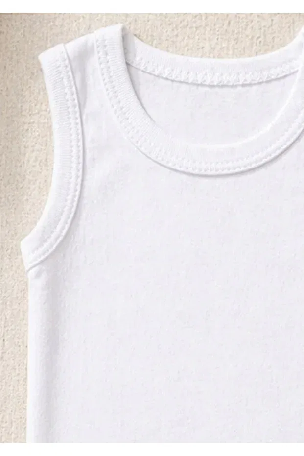 Детское боди без рукавов Alandres, White — фото 3