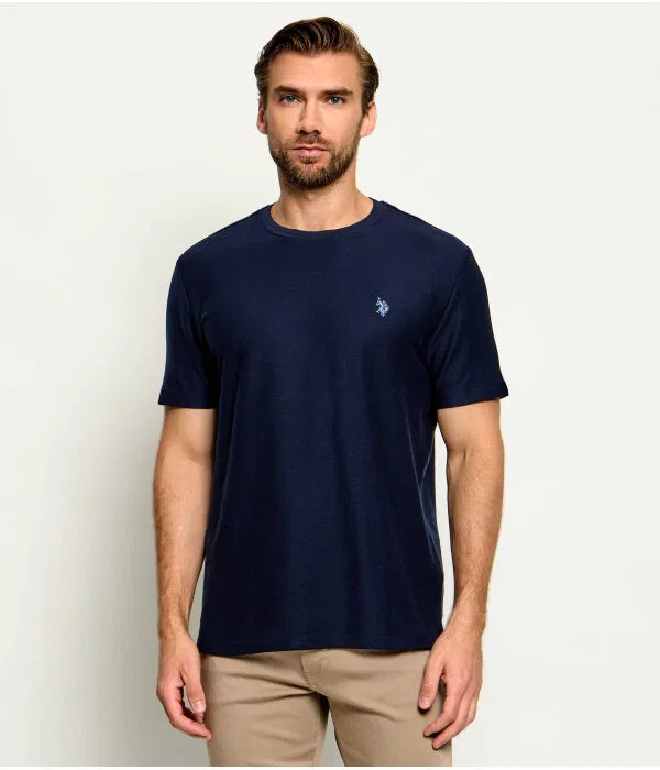 Мужская футболка хлопковая U.S. Polo Assn., Blu Marino