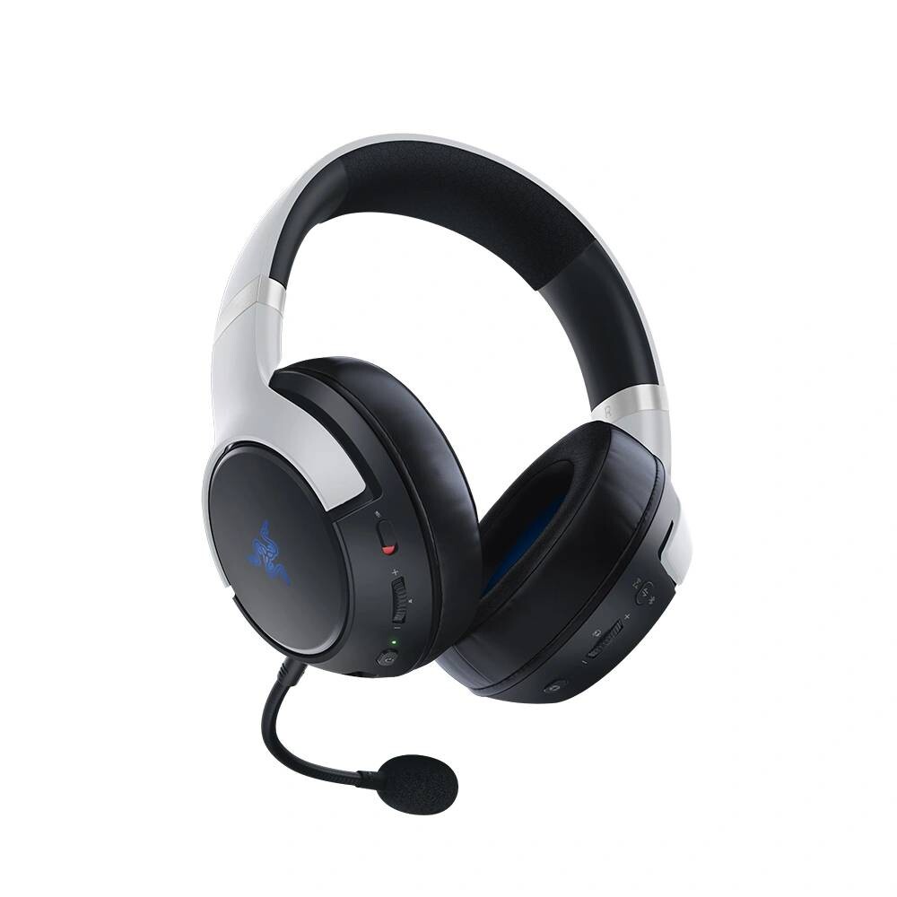 Гарнитура игровая беспроводная Razer Kaira Pro для PS5, PC, Mobile, HyperSense, чёрный/белый — фото 2