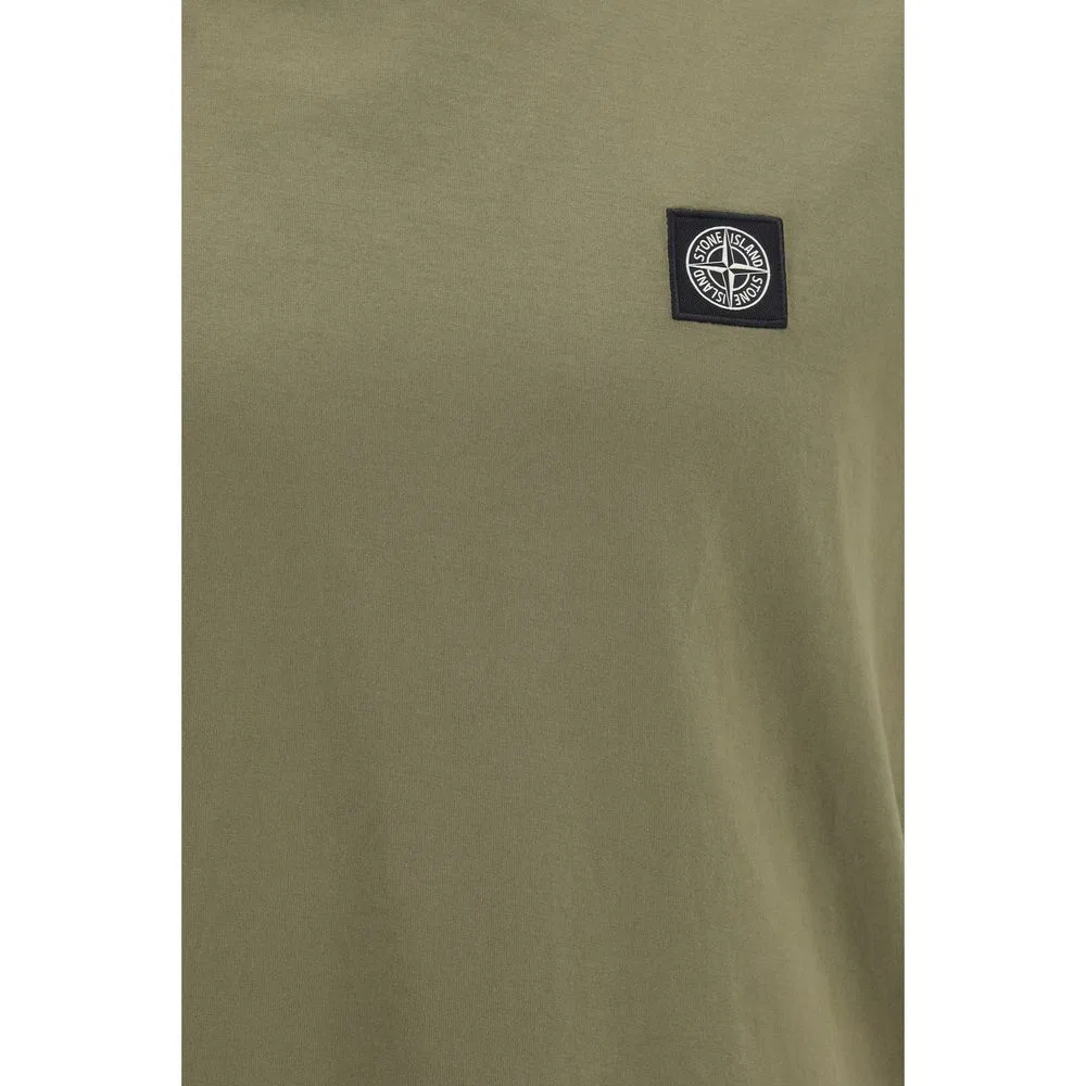 Мужская футболка с патчем-логотипом Bicolor Cotton T-Shirt Stone Island, Bicolor — фото 3