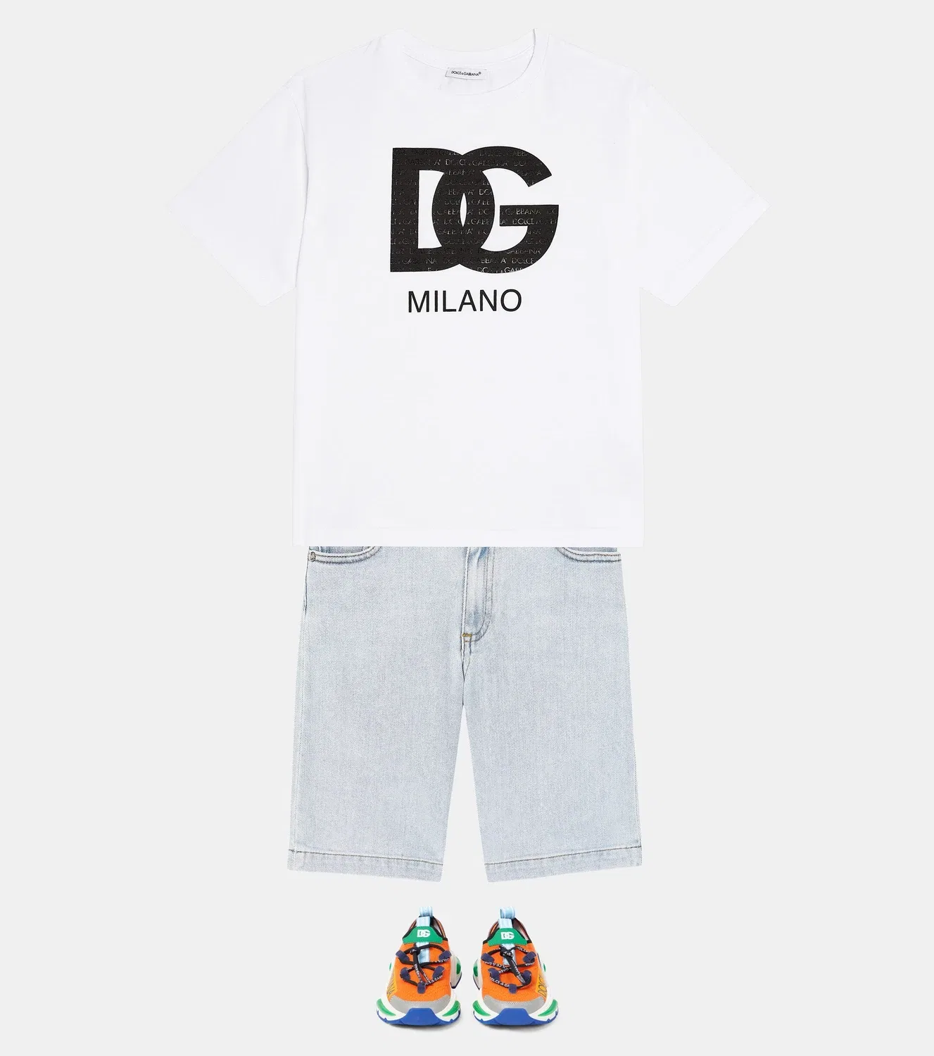 Шорты-бермуды джинсовые Dolce&Gabbana Kids, синий — фото 2