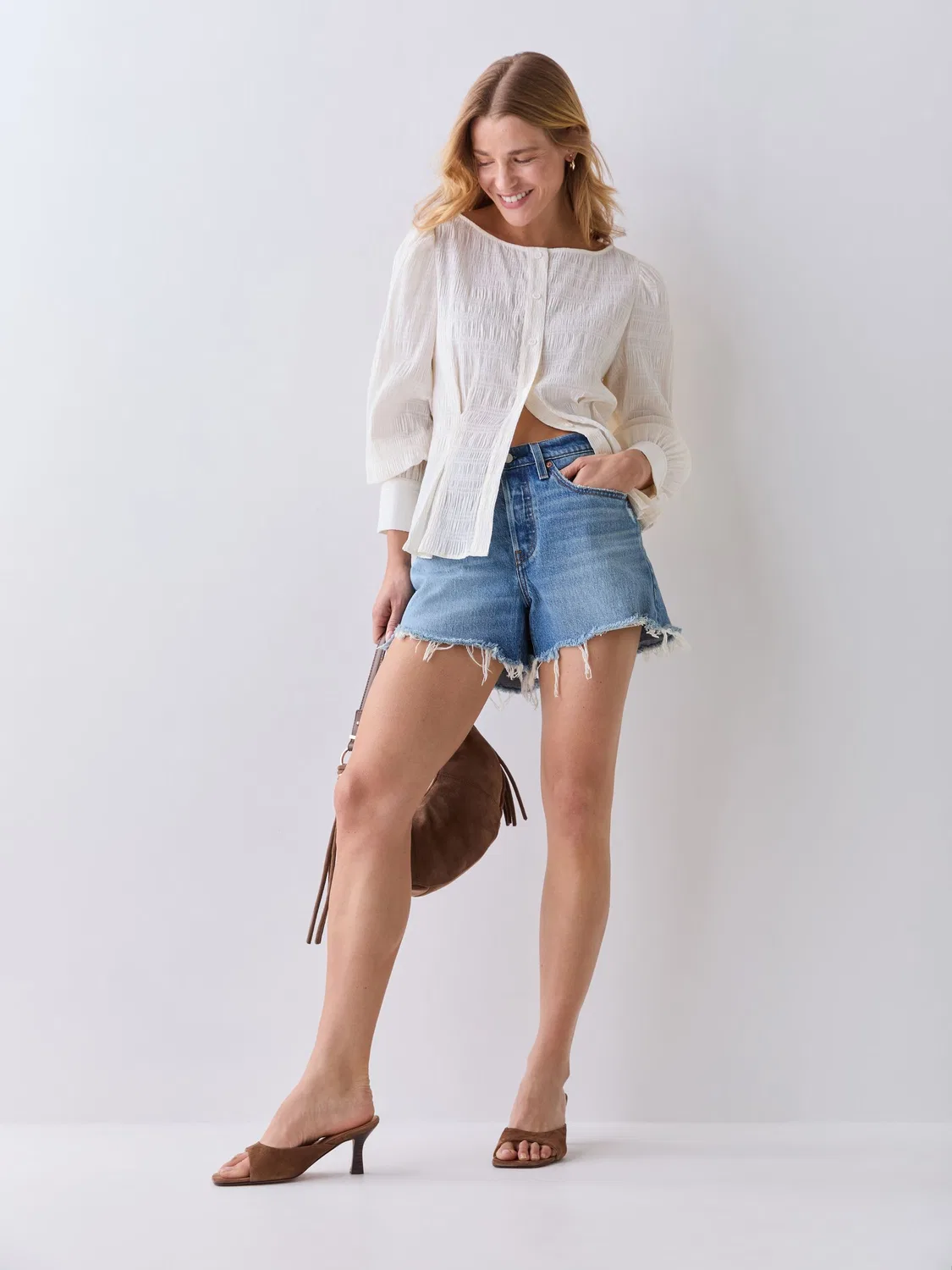 Шорты 501 Curve Levi's, светло-голубой
