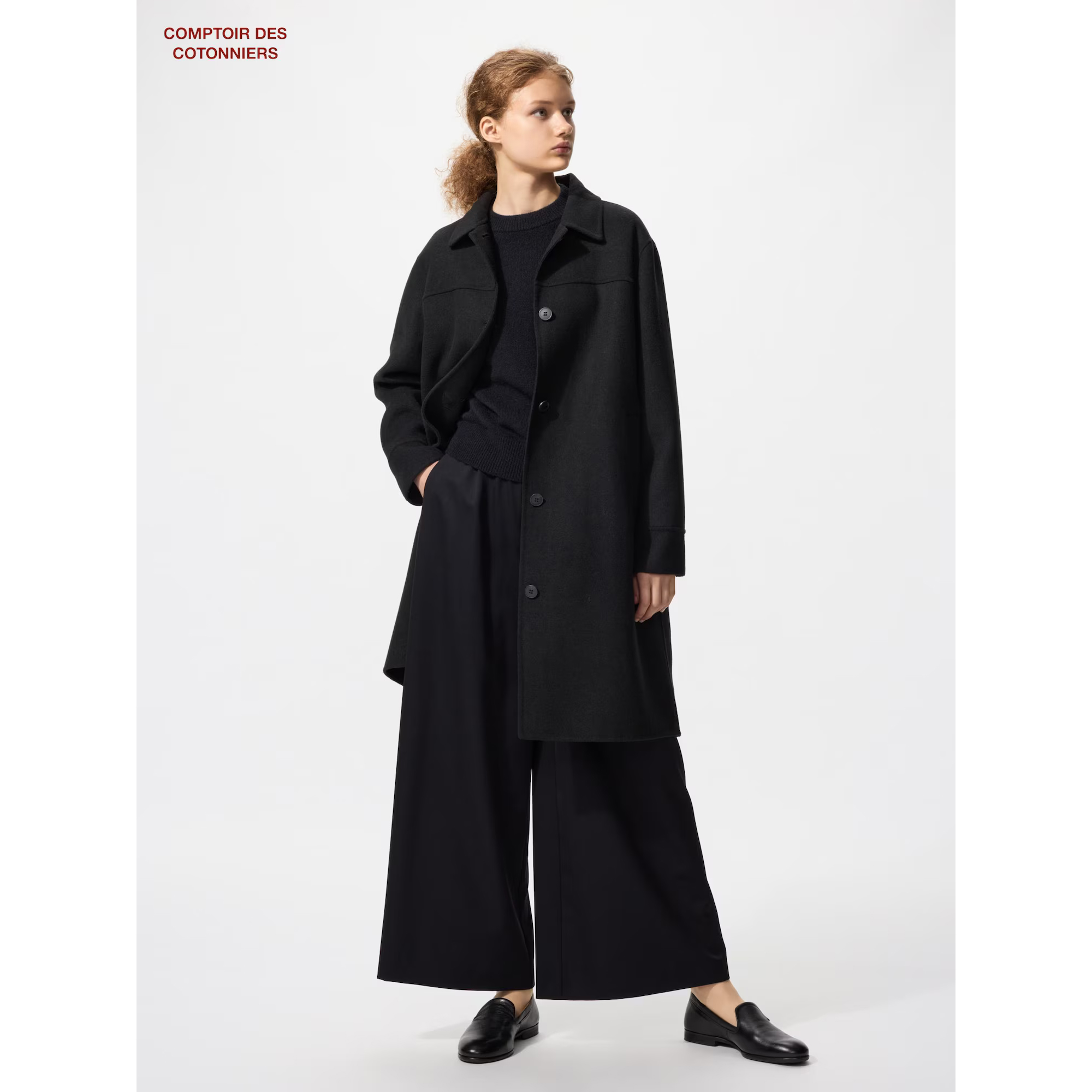 

Пальто женское Uniqlo длинное, 09 черный