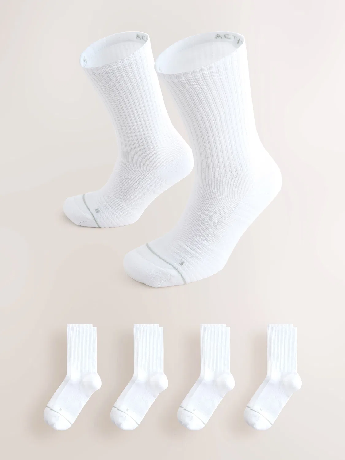 Носки спортивные Active Cushioned Next, белые