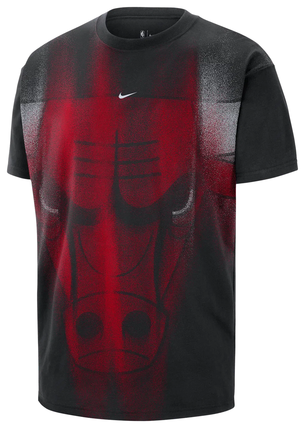 Мужская футболка с командной графикой Bulls Icon Nike, черный — фото 3