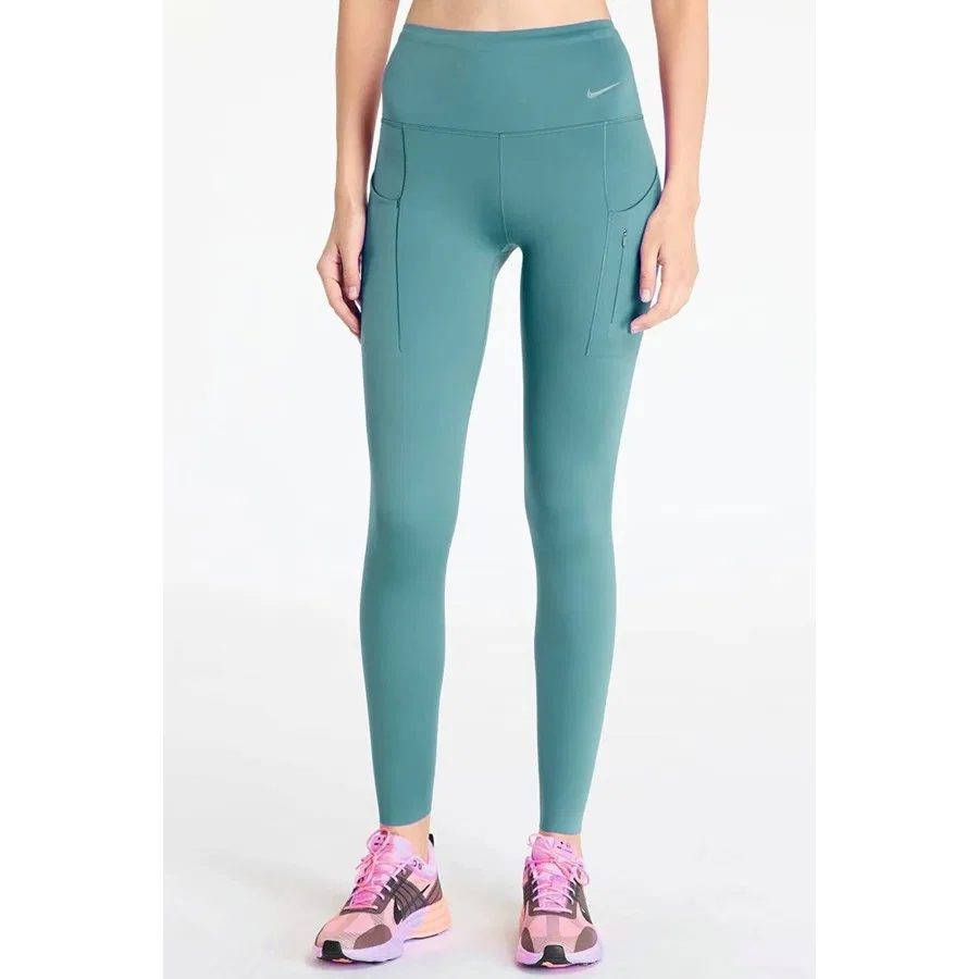 Женские леггинсы для тренировок с высокой посадкой и 6 карманами Nike Go Dri-FIT InfinaLock, Синий