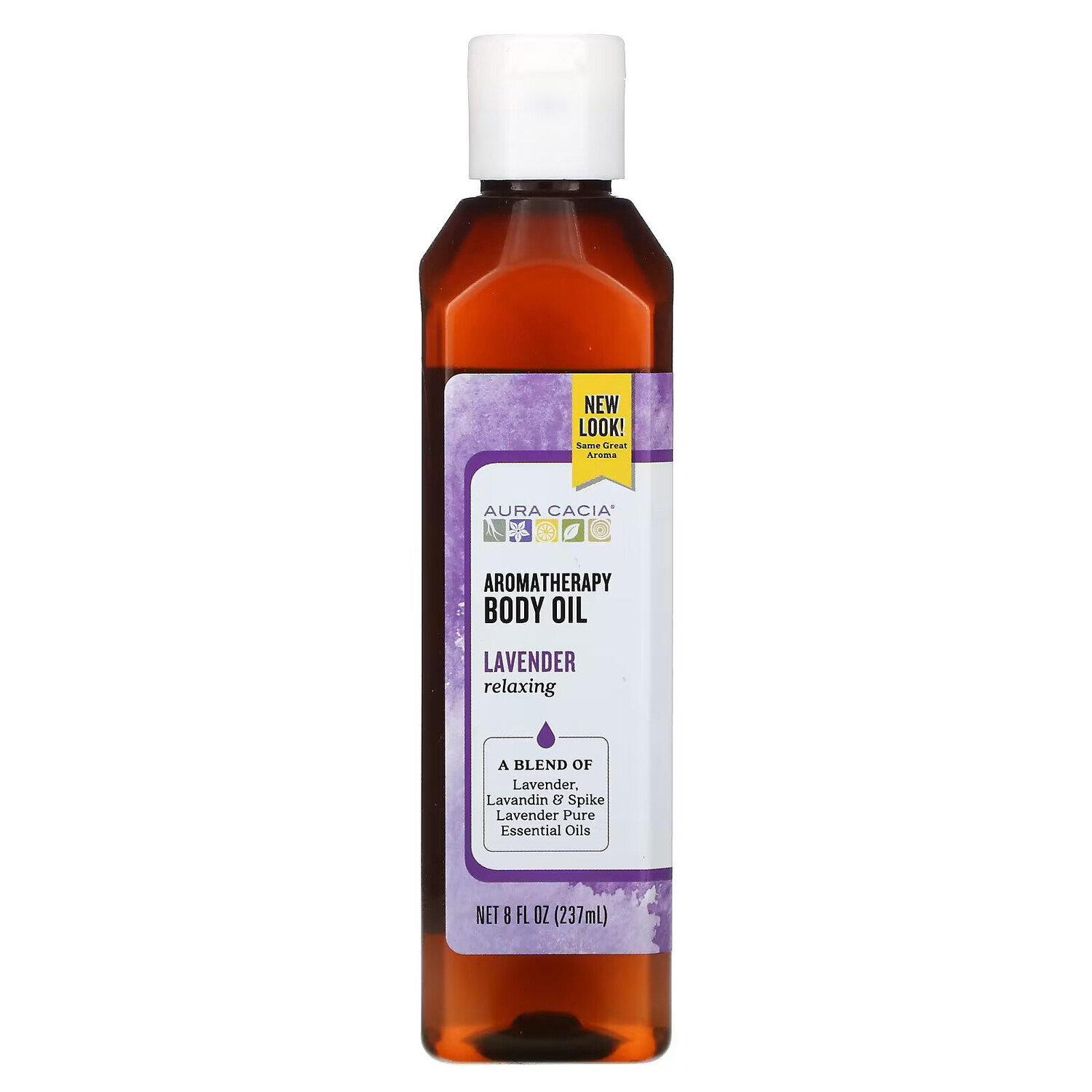 

Aura Cacia, Масло для тела с эффектом ароматерапии, успокаивающая лаванда, 8 жидкие унции (237 мл)