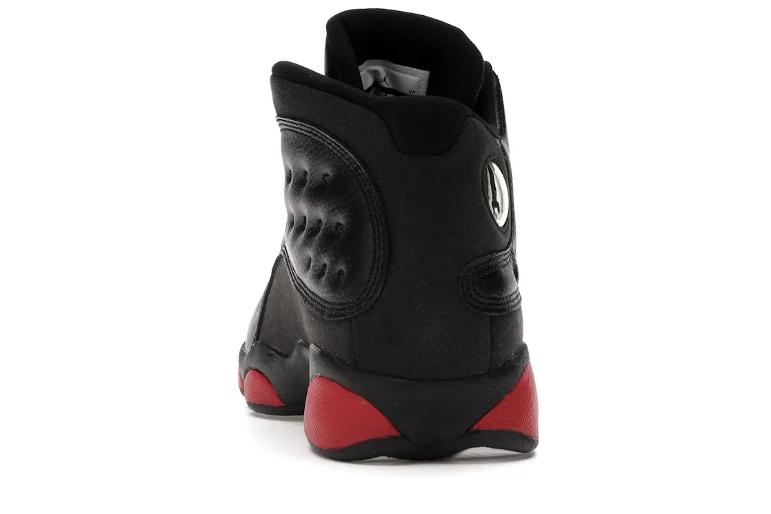 Детские кроссовки с замшевым верхом Jordan 13 Retro Jordan, Black/Gym Red-Black — фото 4