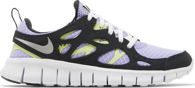 Кроссовки Nike Free Run 2 GS 'Purple Pulse Light Lemon Twist', фиолетовый — фото 2