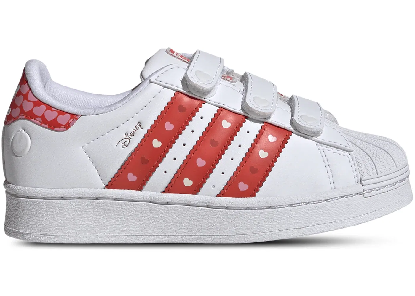 Детские кроссовки Lifestyle с LED-подсветкой Adidas Superstar LED Lights Comfort Closure, Core Black/Bright Red/Cloud White