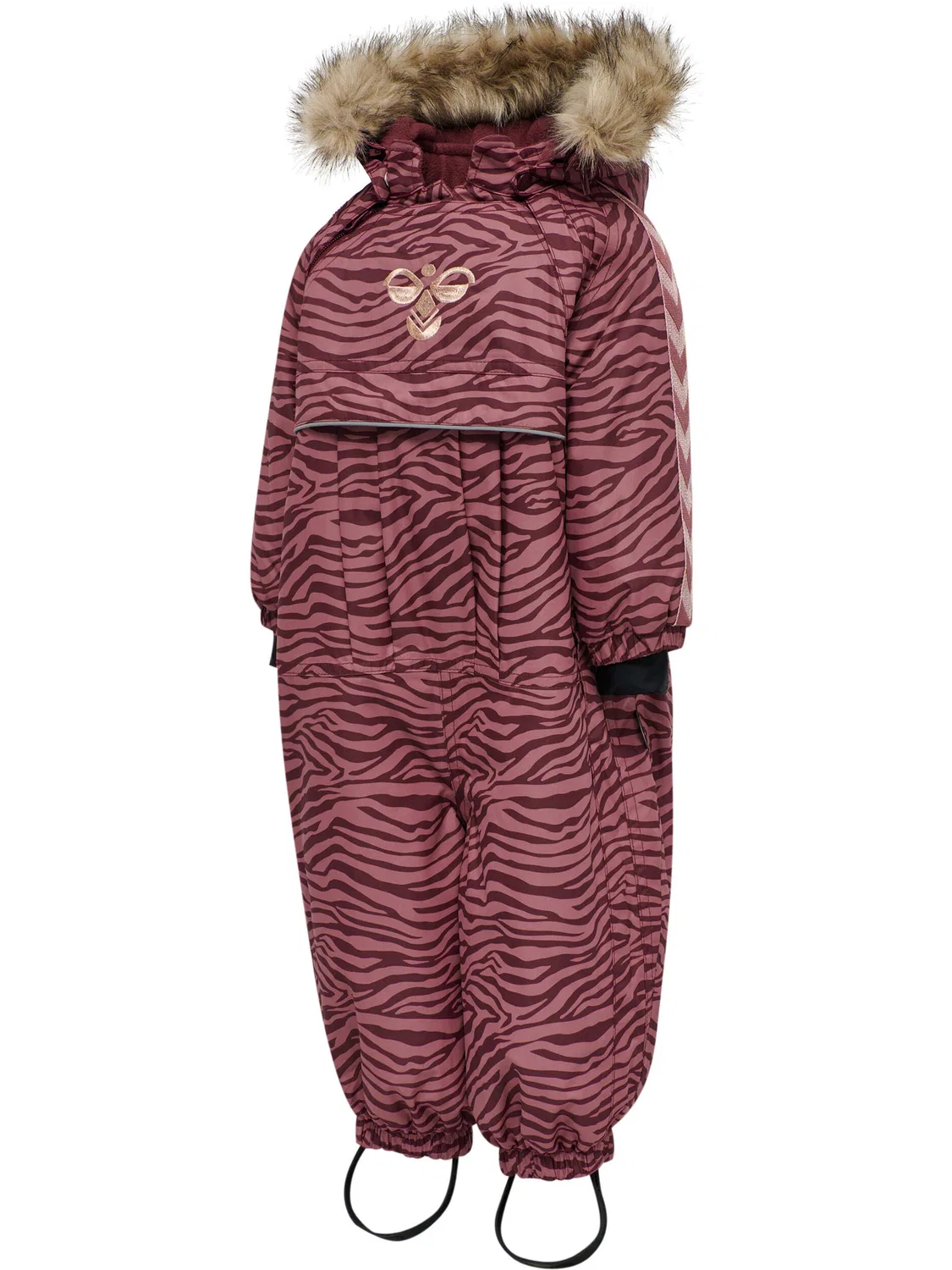 Детский комбинезон-снегокат с флисом Hmlmoon Hummel, Rosenholzrot Bordeaux Karminrot