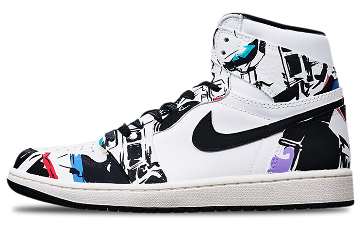 

Кроссовки Air JORDAN 1 Vintage Basketball Shoes Unisex High-Top Black Red/Blue