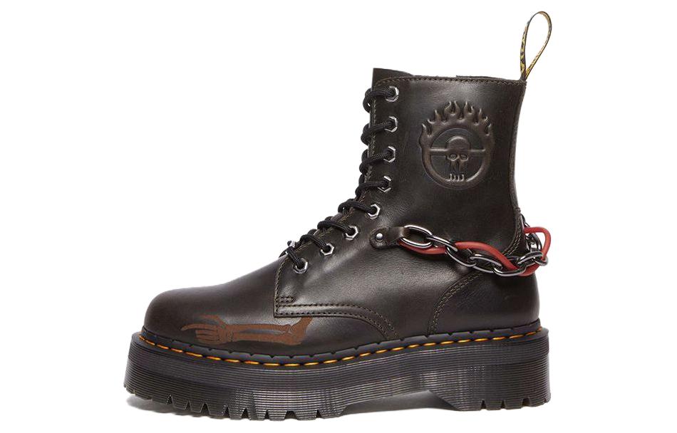 WARNER BROS. x Jadonseries WB100 Короткий ботинок Мартин 5 см Унисекс Тёмный Тёплый Серый Dr.Martens, Тёмный Тёплый Серый Умбра — фото 2