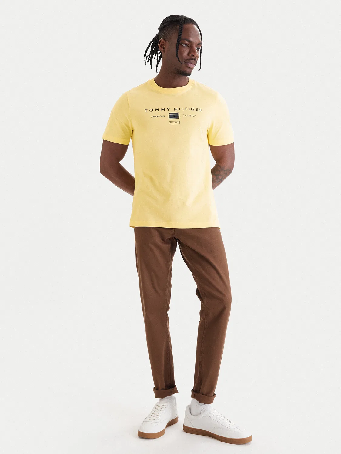 Мужская футболка стандартного кроя Brand Love Tommy Hilfiger, желтый — фото 2