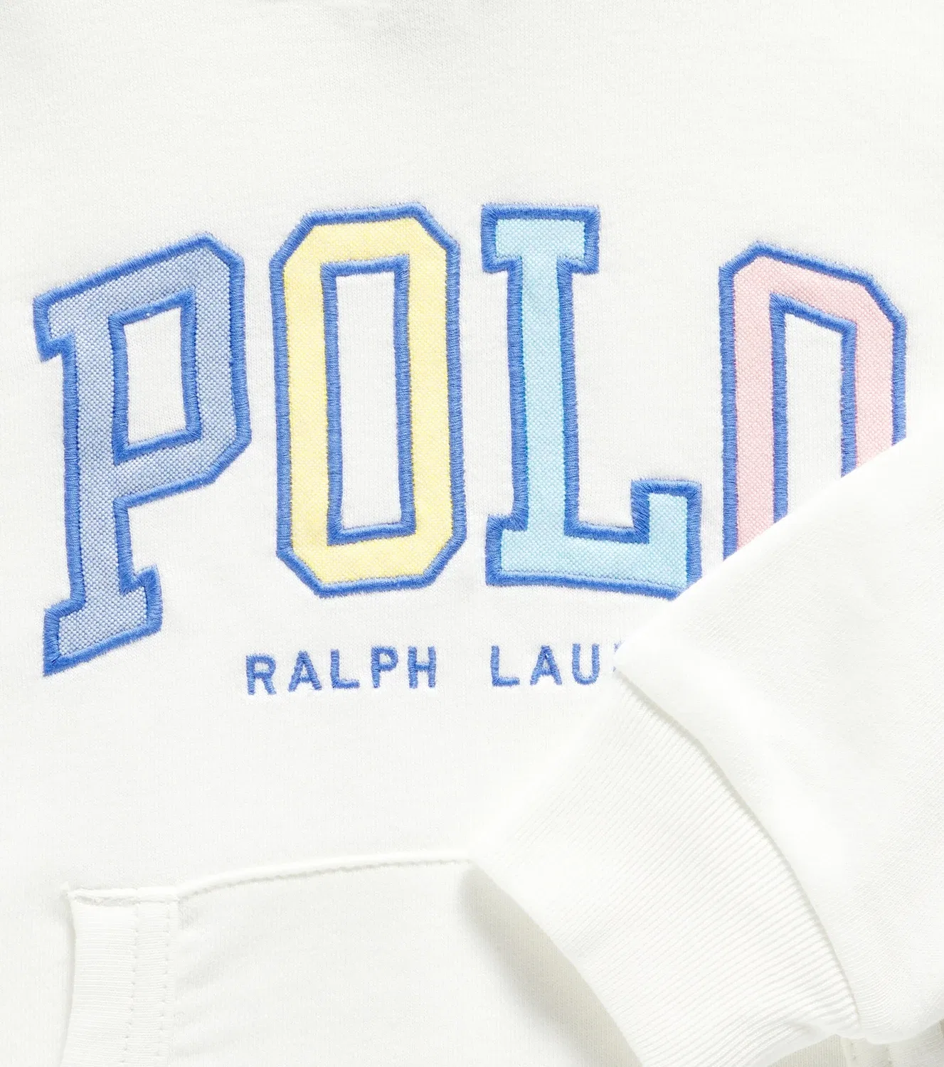 Худи с капюшоном из хлопка Polo Ralph Lauren Kids, белый — фото 2