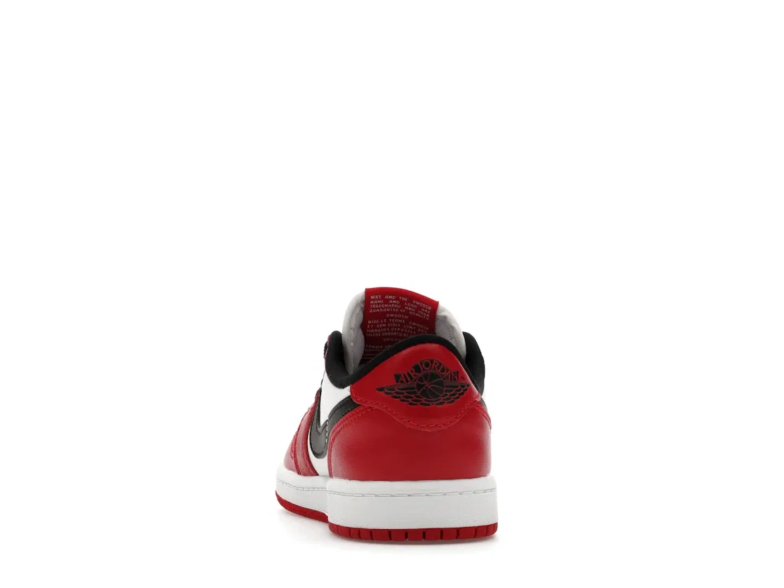 Детские кроссовки Lifestyle Chicago с принтом Jordan 1 Retro Low OG Jordan, Varsity Red Black Summit White — фото 4
