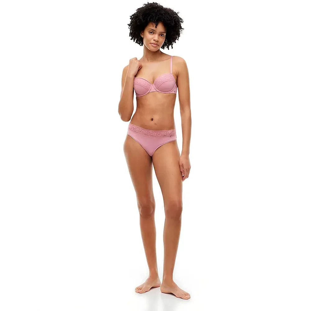 Женский бюстгальтер с кружевом Tommy hilfiger UW0UW06695, Pink — фото 4