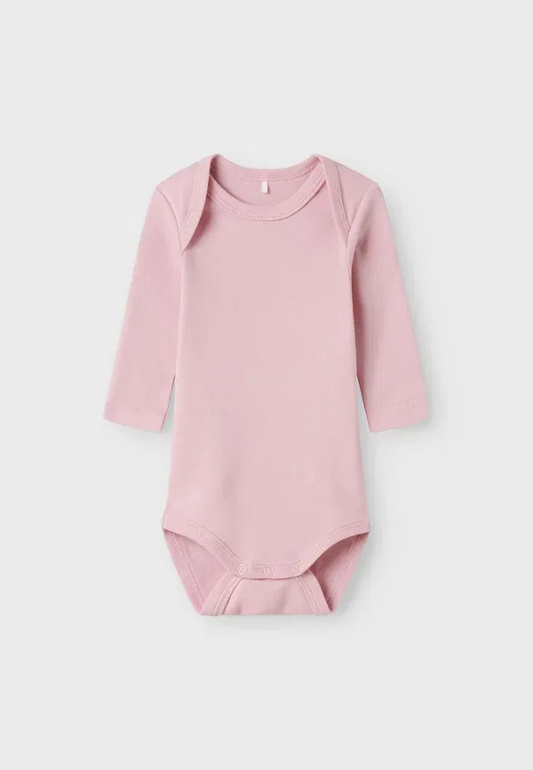 Боди из 100% хлопка Romper 3 pack Name It, розовый — фото 3