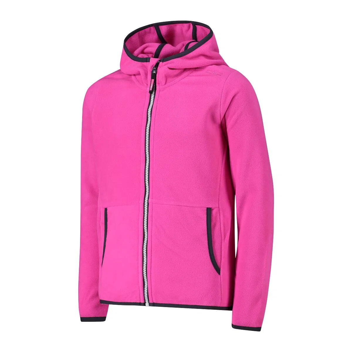 Детская флисовая куртка с капюшоном Kid G Fix Hood Jacket Cmp, Rosa / Magentapink — фото 3