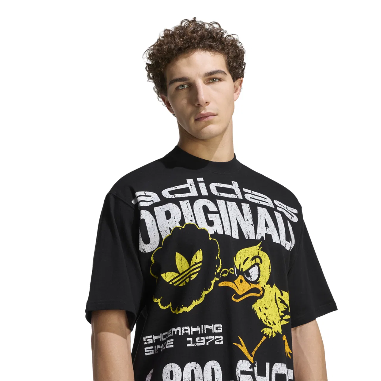 Футболка мужская Duck Graphic Adidas, цвет Utility Black/White — фото 3