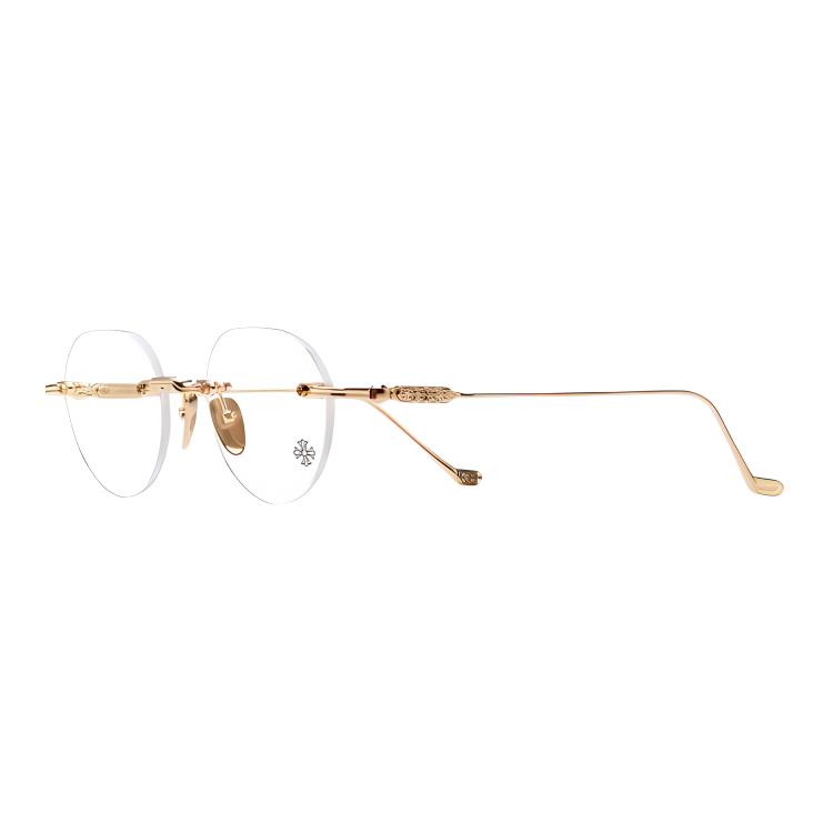 

Chrome Hearts Титановые овальные оправы для очков мужские Silver/Gold/Matte Gold/Distressed Silver