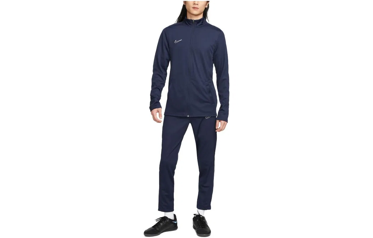 Мужской спортивный костюм с воротником-стойкой, Nike, Blue