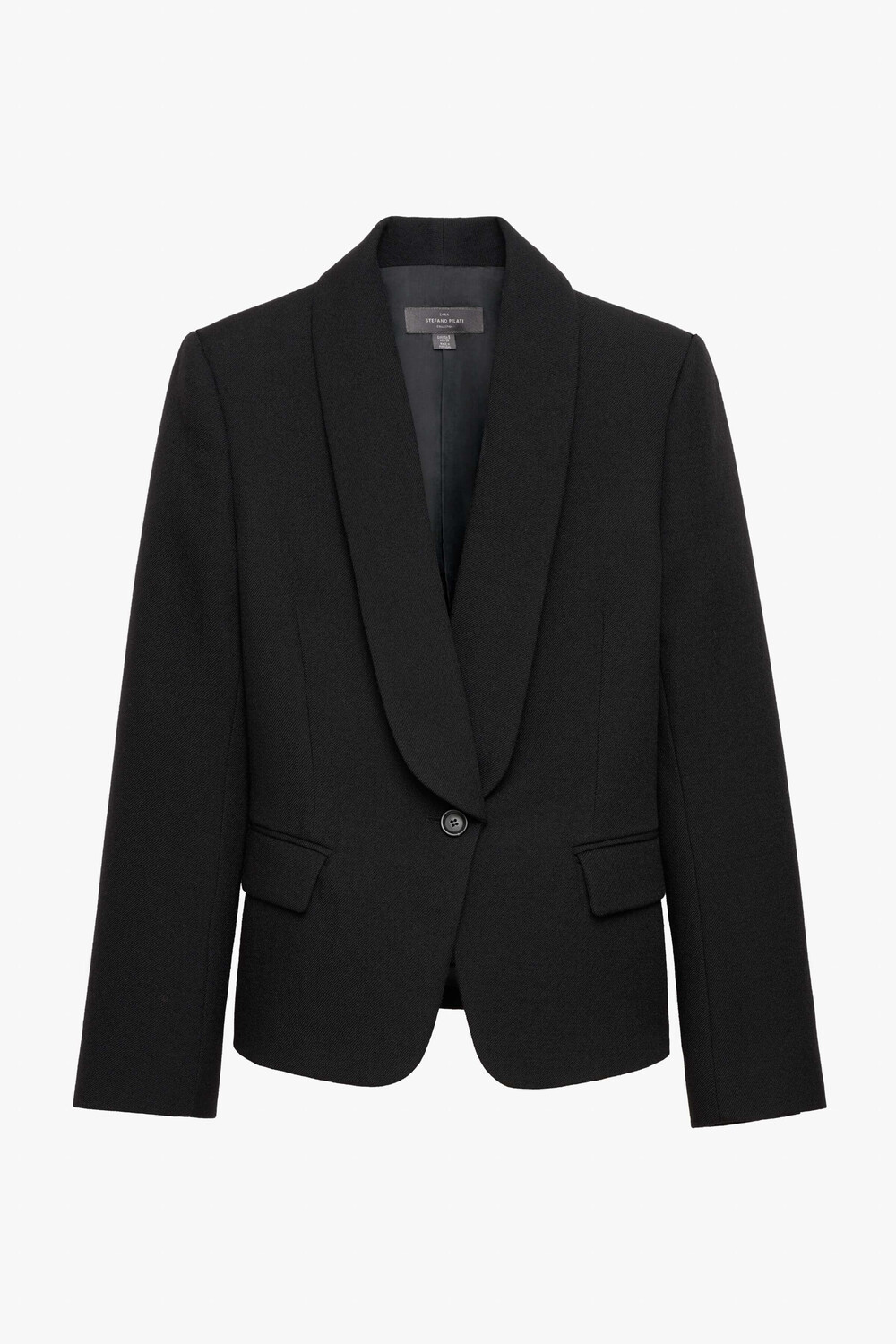 

Пиджак Zara by Stefano Pilati Wool Tuxedo-Style, черный