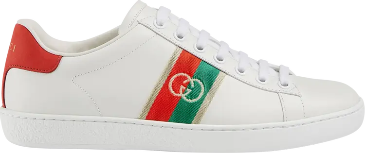 Кроссовки Gucci Wmns Ace Interlocking G - White, белый