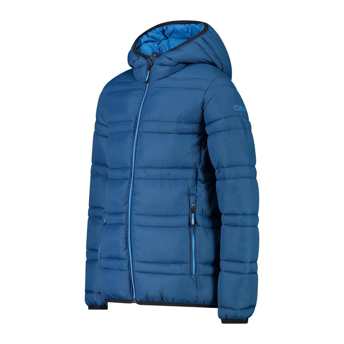 Детская куртка с капюшоном CMP Kid Jacket Fix Hood, Berlinerblau Blaugrun Helles Preußischblau — фото 3