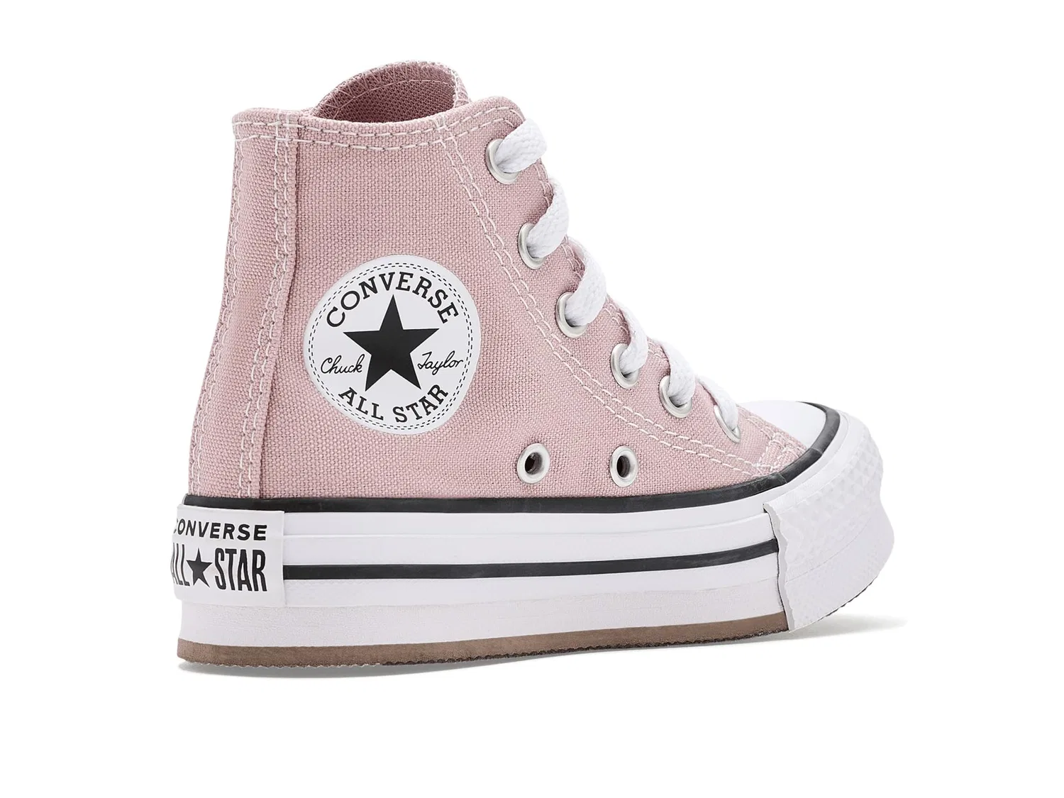 Кроссовки Chuck Taylor All Star Lift (для маленьких детей) Converse Kids, Petal Pit/White/Black — фото 4