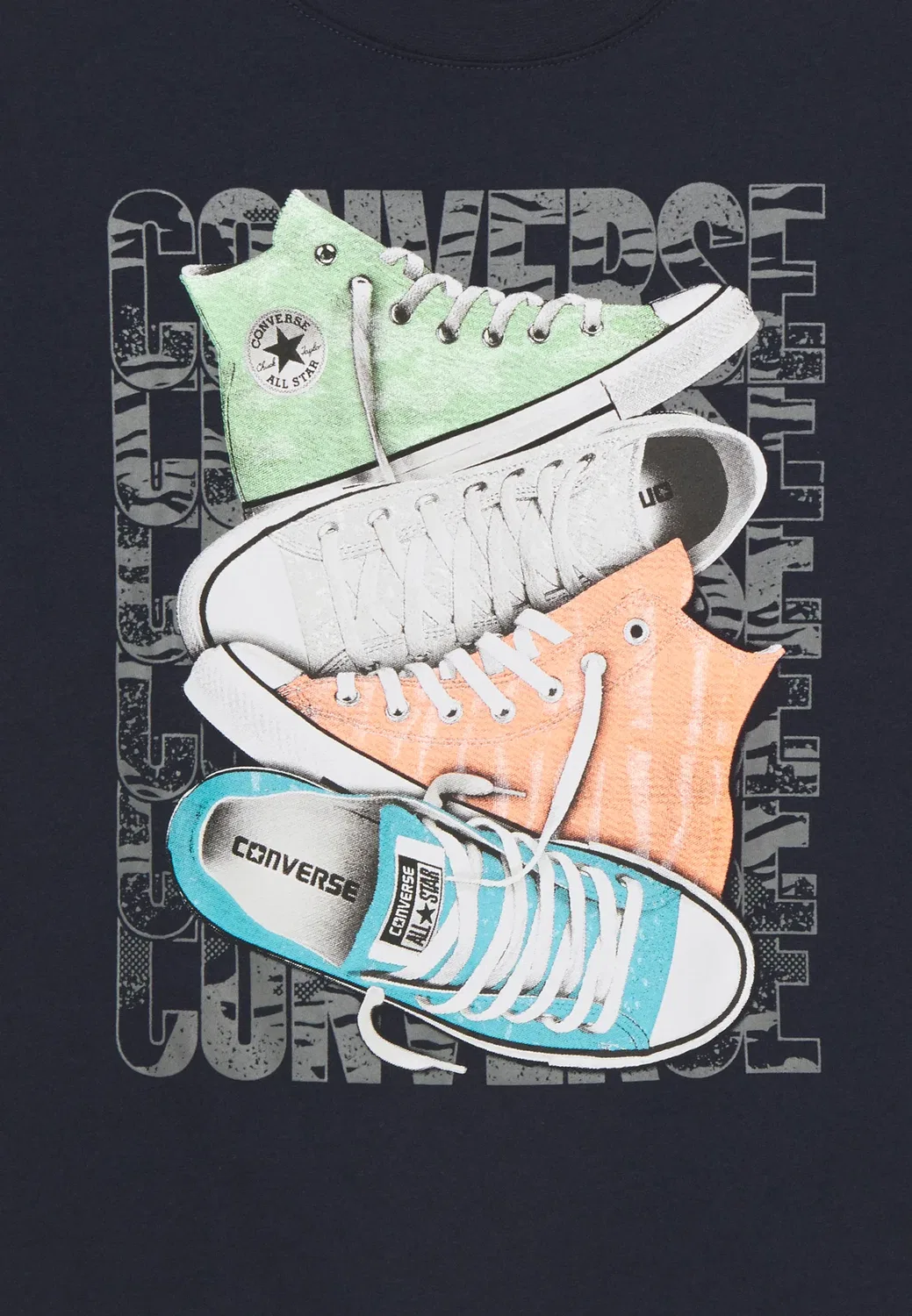 Футболка унисекс с коротким рукавом и графическим принтом Chuck Taylor Converse, Obsidian — фото 3
