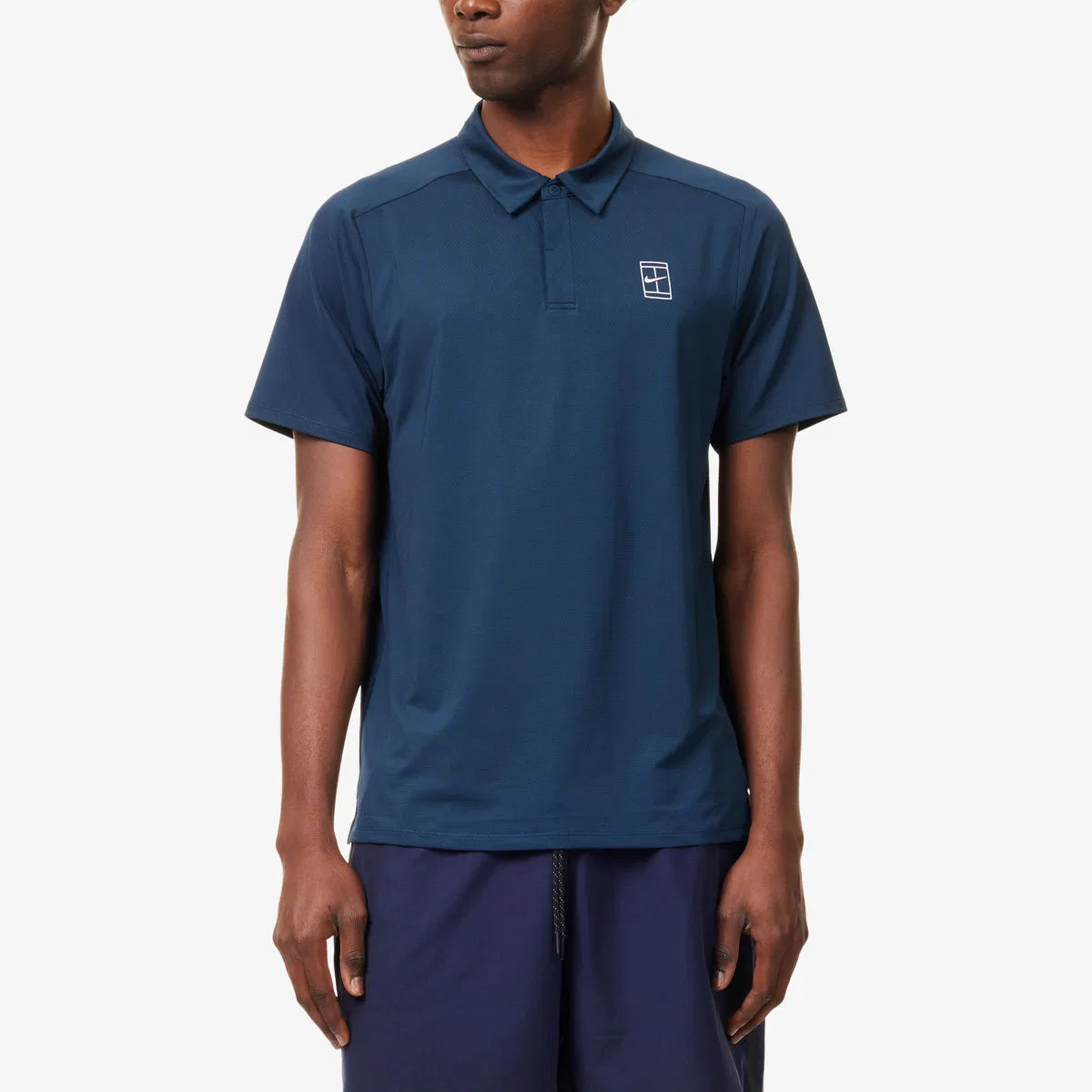 Поло из тканого материала Dri-fit для тенниса Nike, белый — фото 3