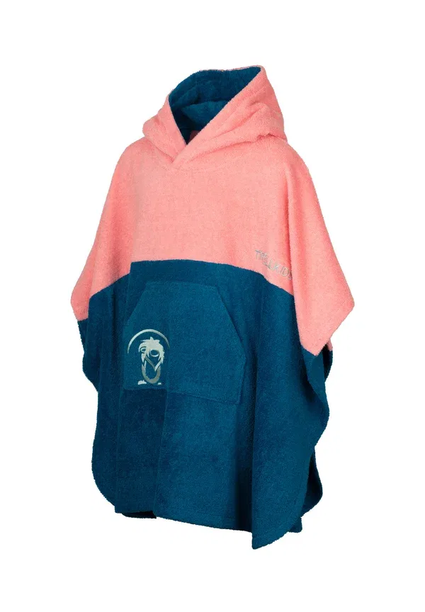 Пончо для переодевания Kvalvika surf poncho Trollkids, Peony rose — фото 4