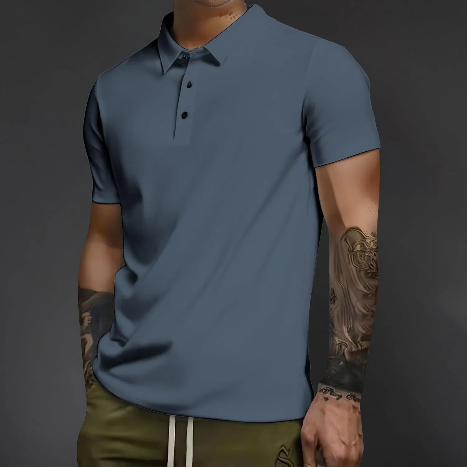 Мужская футболка с принтом, Muscle T-Shirts, тёмно-серый — фото 2
