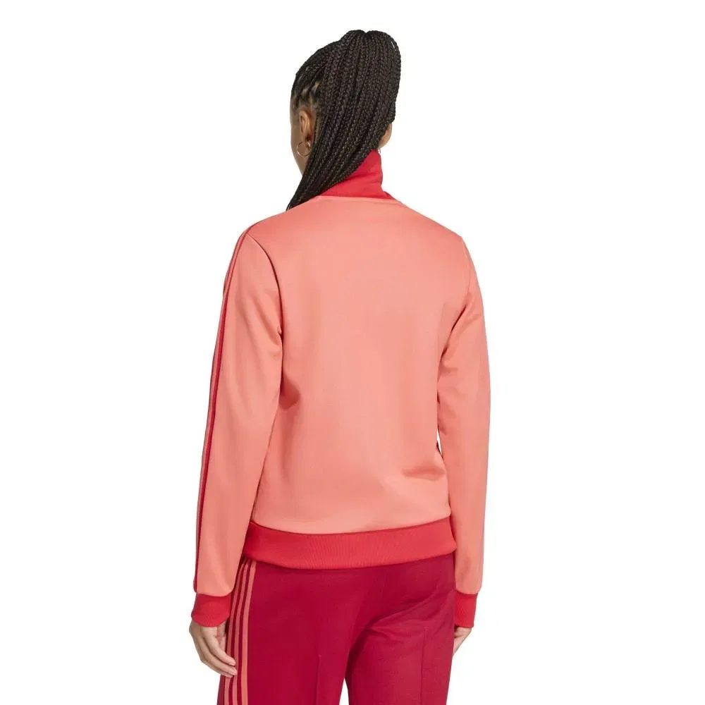 Женское свитшот с длинным рукавом Franz Beckenbauer Track Adidas Originals, Pink — фото 2